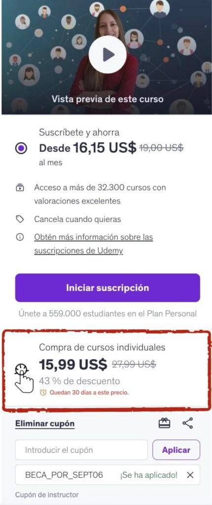 Beca curso reclutamiento y selección de personal RRHH